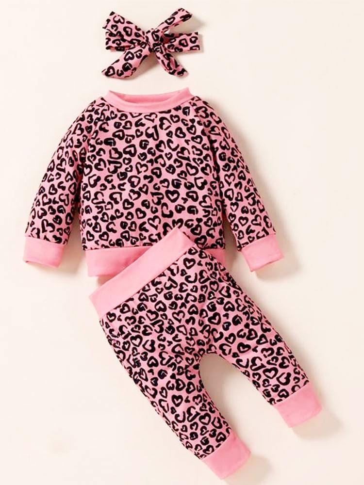 Baby girl leopard sales outfits