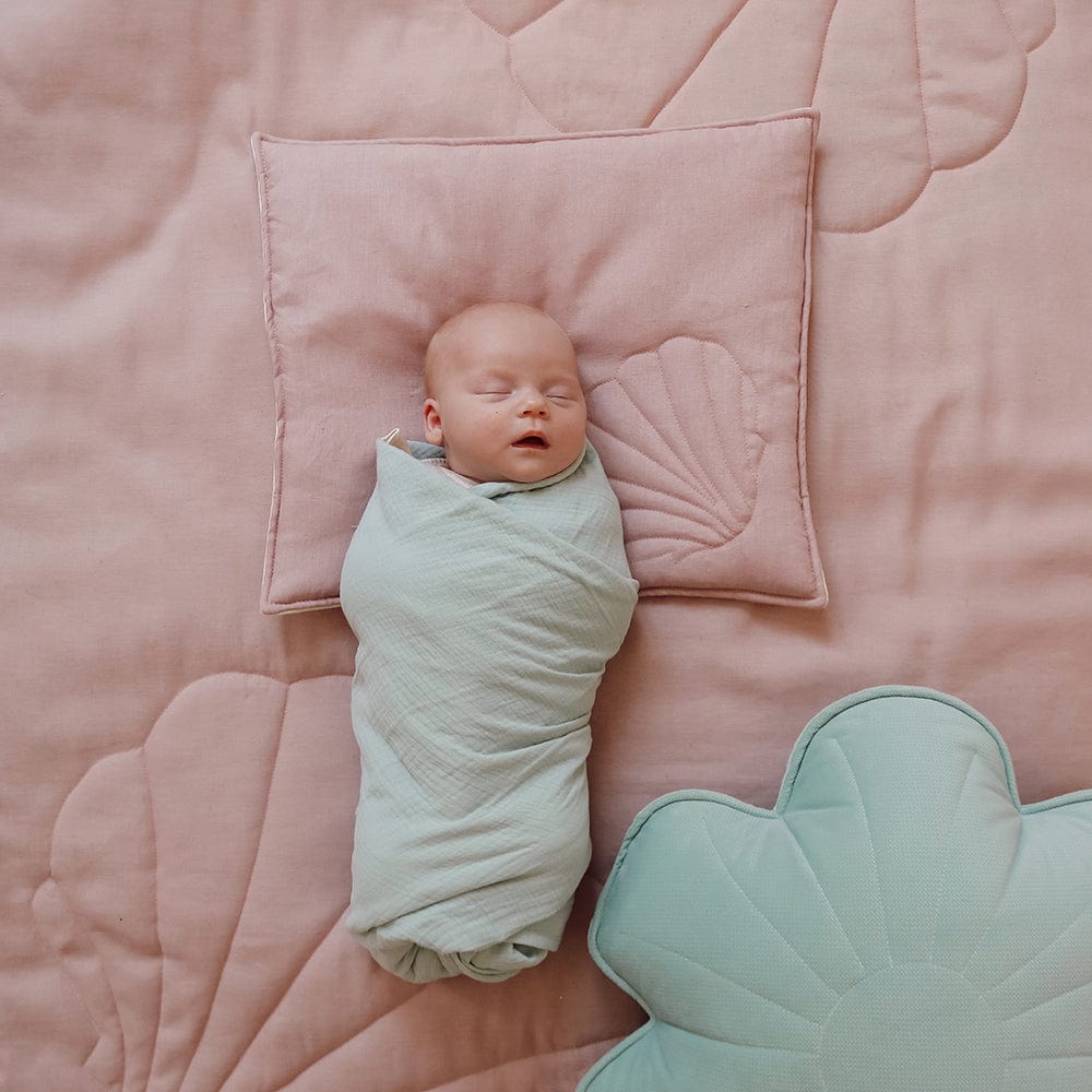 Organic Muslin Swaddle Blanket For Baby By Moi Mili