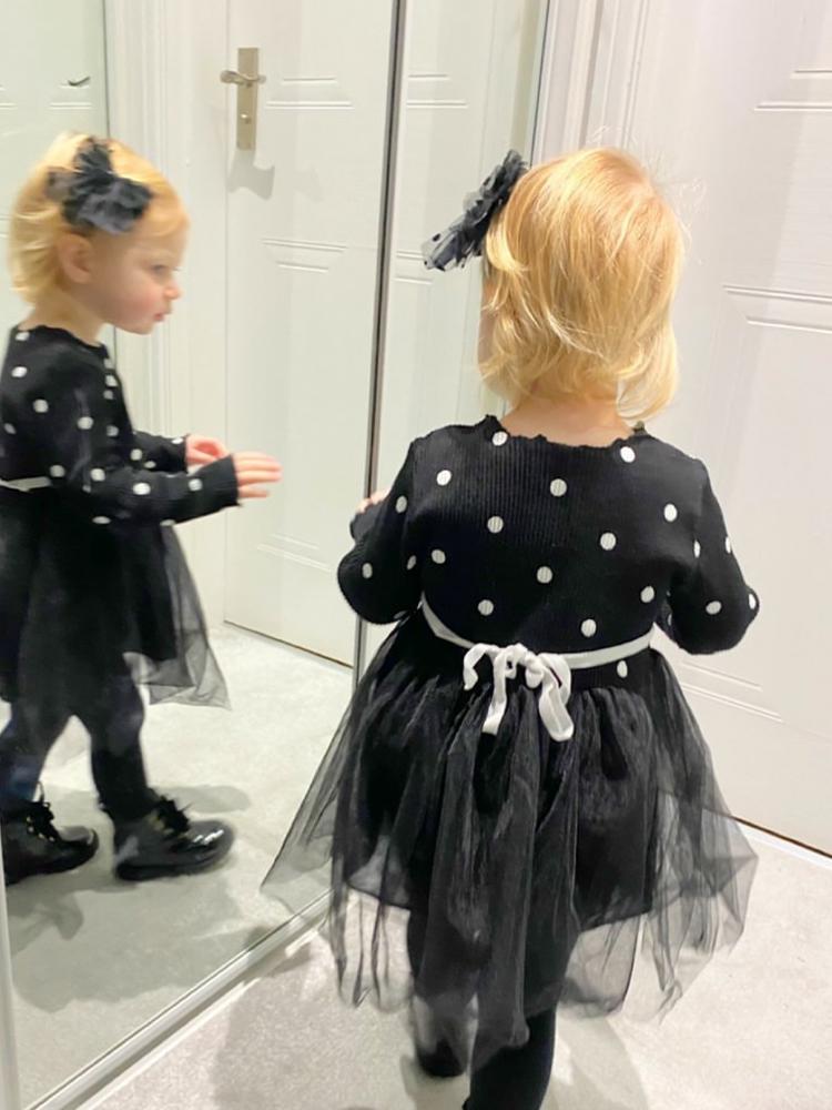 Baby girl best sale black tutu dress