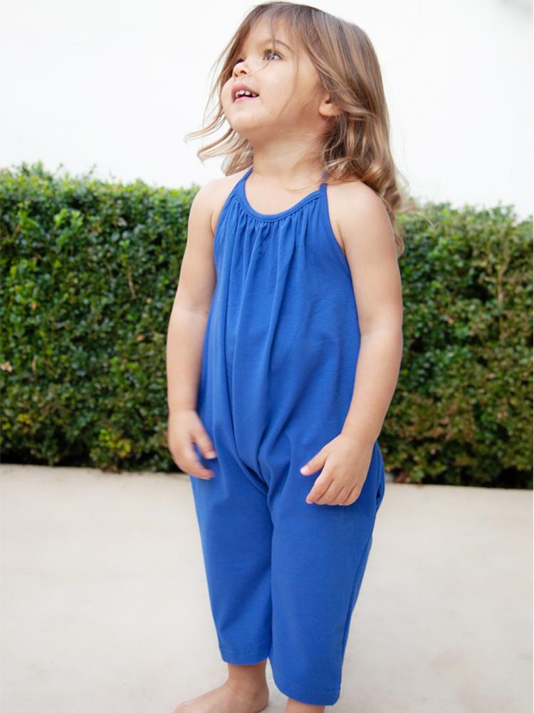 Girls sales blue playsuit