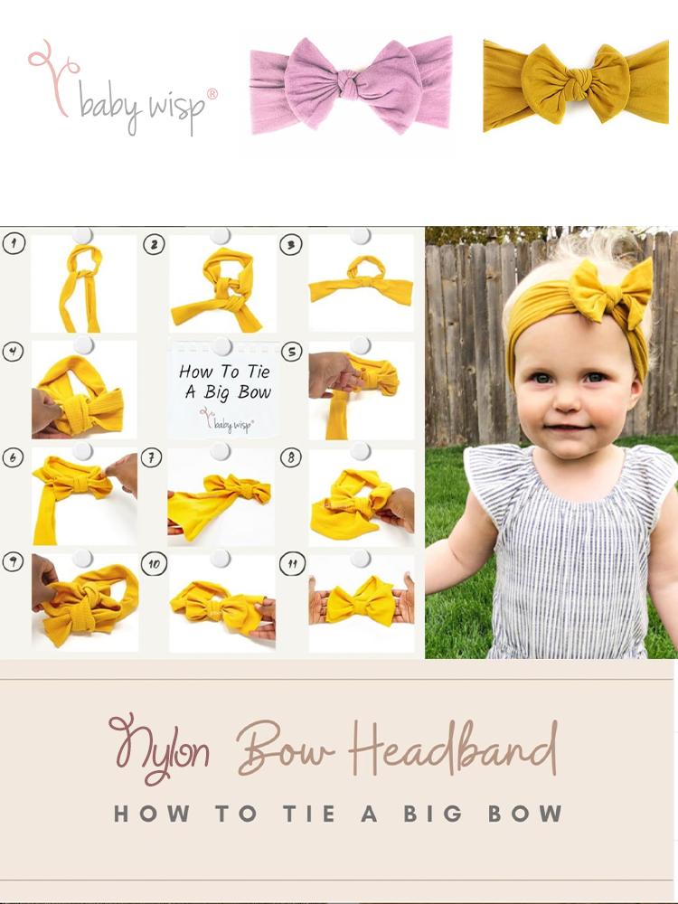 Mustard baby hot sale bow