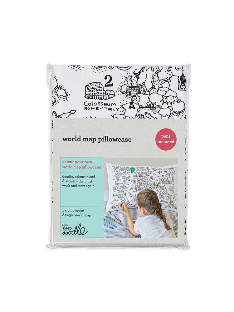 Color your clearance own map pillowcase