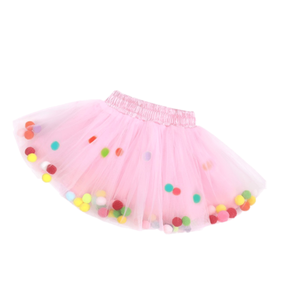 NWT 5T Gymboree girls pink tutu lined w pom poms in tulle Birthday Boutique  - Dr Augusto Teixeira