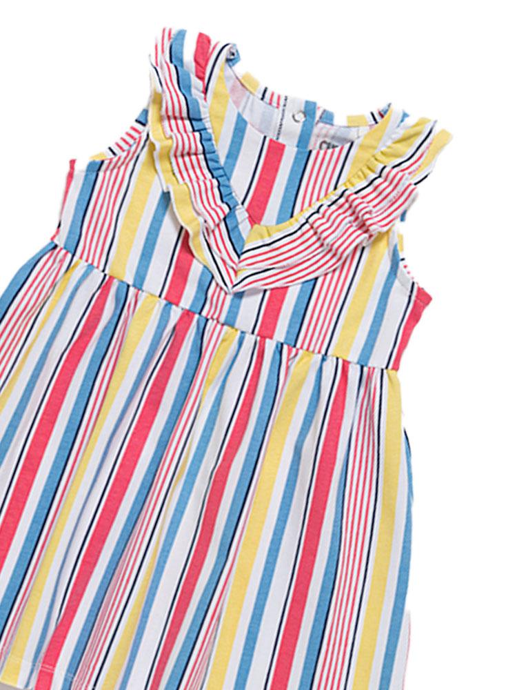 Multicolor stripe dress sale