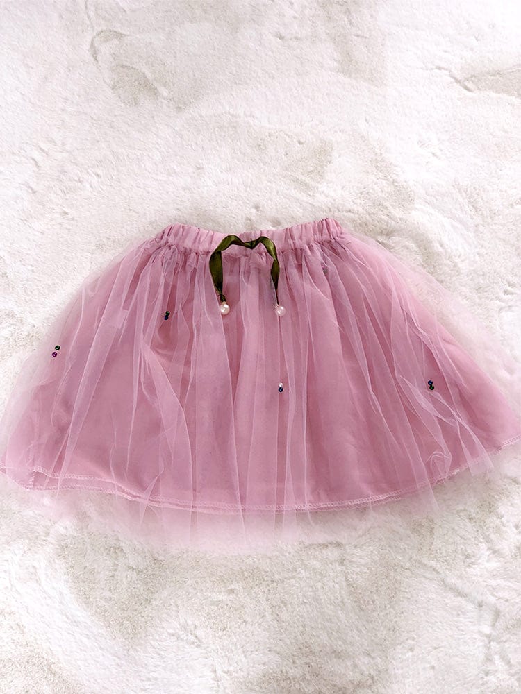 Pink tutu 2025 skirt 2-piece outfit