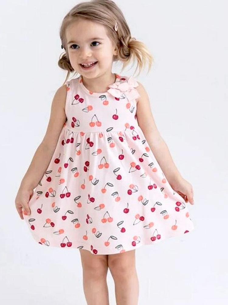 Artie-Cherry Bow Baby and Girl Pink Dress | Style My Kid – Stylemykid.com