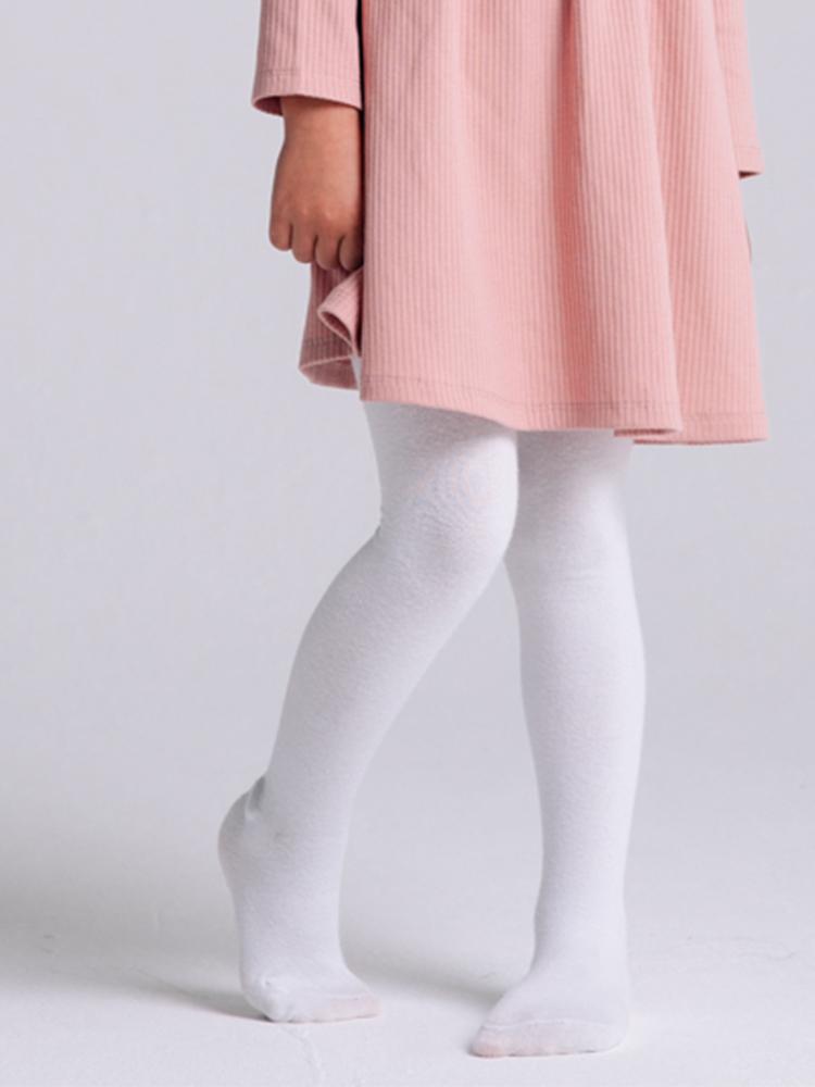 Artie Pure White Plain Girls Tights Style My Kid Stylemykid