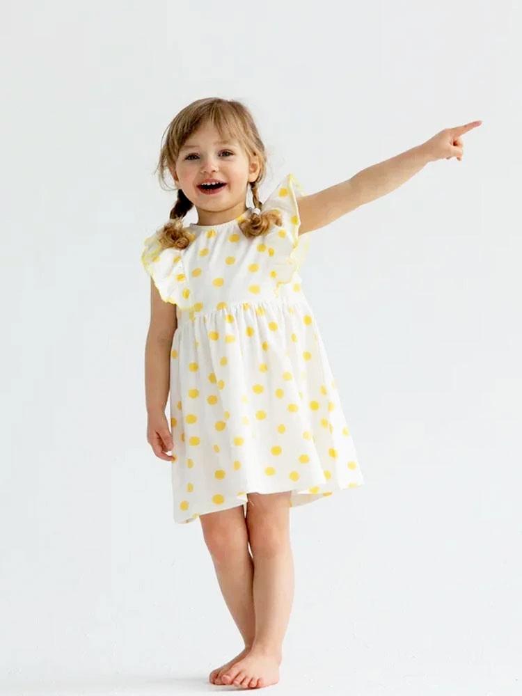 Frill Sleeves Frock Heart Print – Zero baby Wear